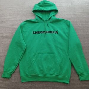Tyler‎ the Creator Chromakopia Tour Hoodie Mens Medium Green Stretch Casual